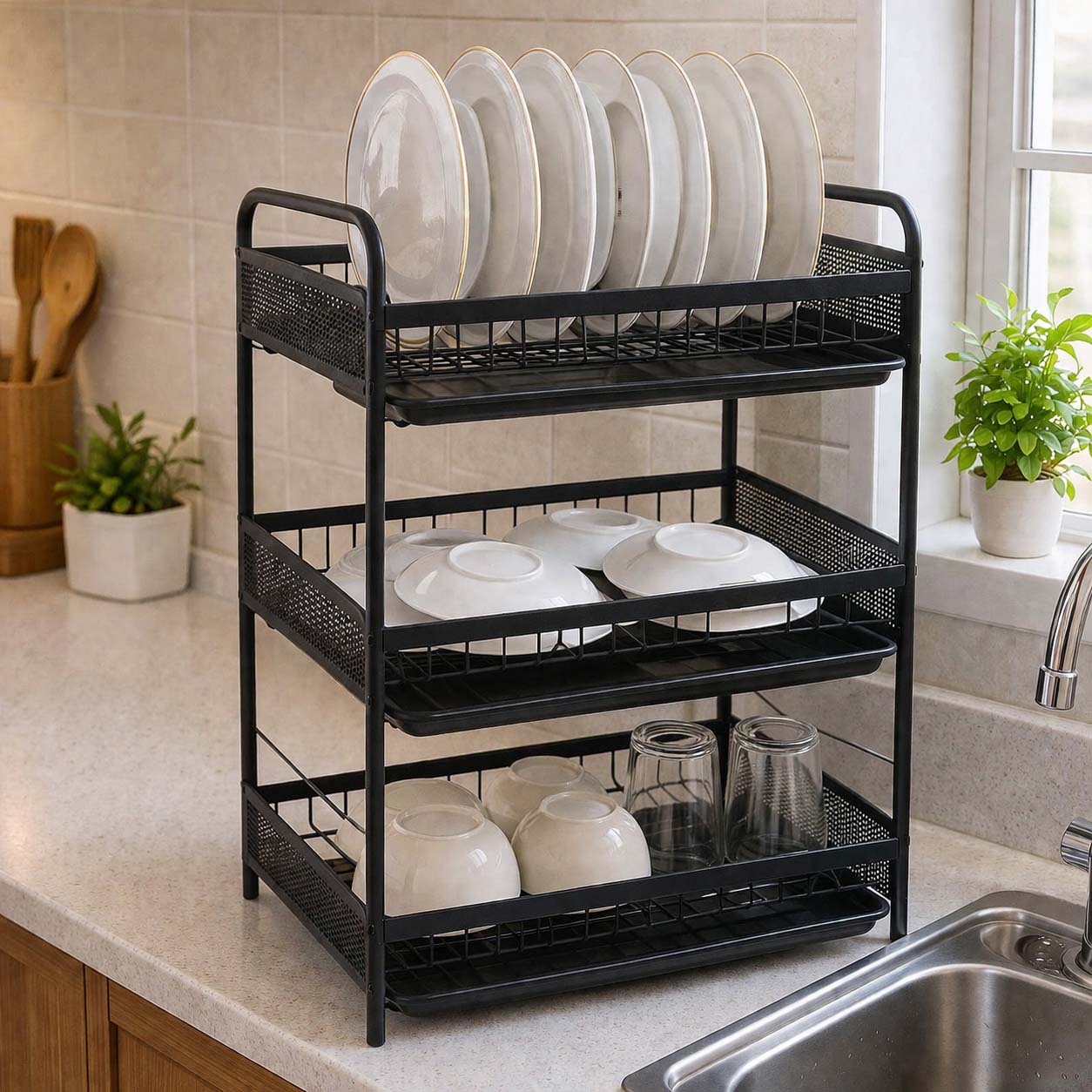 3 Layer Dish Rack